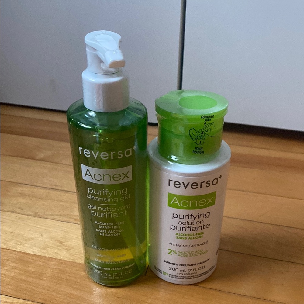 Reversa Acnex Purifying Gel and Solution Set- unused